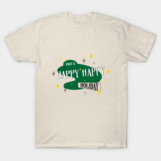 Happy Retro holiday T-Shirt by bluehair